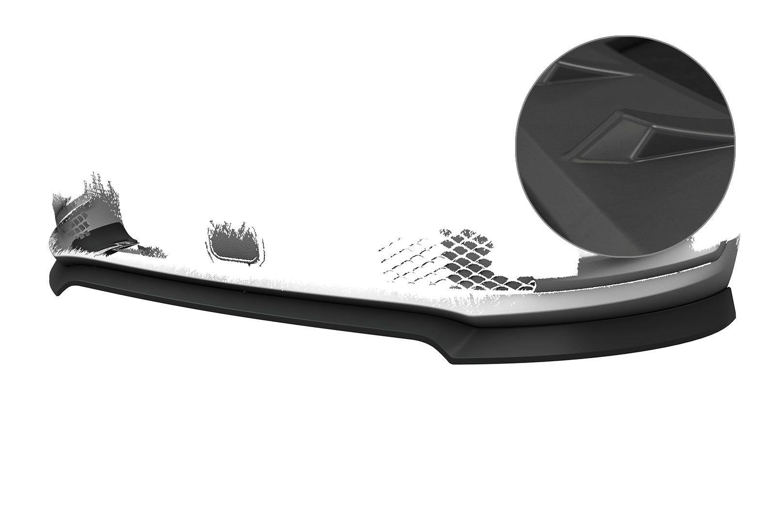 CSR Frontspoiler | Cup-Spoilerlippe mit ABE für Mercedes Benz T-Klasse / Citan (W420) CSL804-L Unlackiert roh (Lackierung erforderlich)
