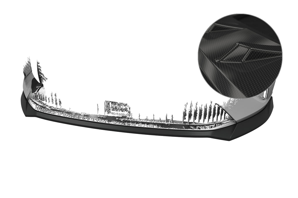 CSR Frontspoiler | Cup-Spoilerlippe mit ABE für MG 5 EV CSL807-C Carbon Look Hochglanz (keine Lackierung erforderlich)