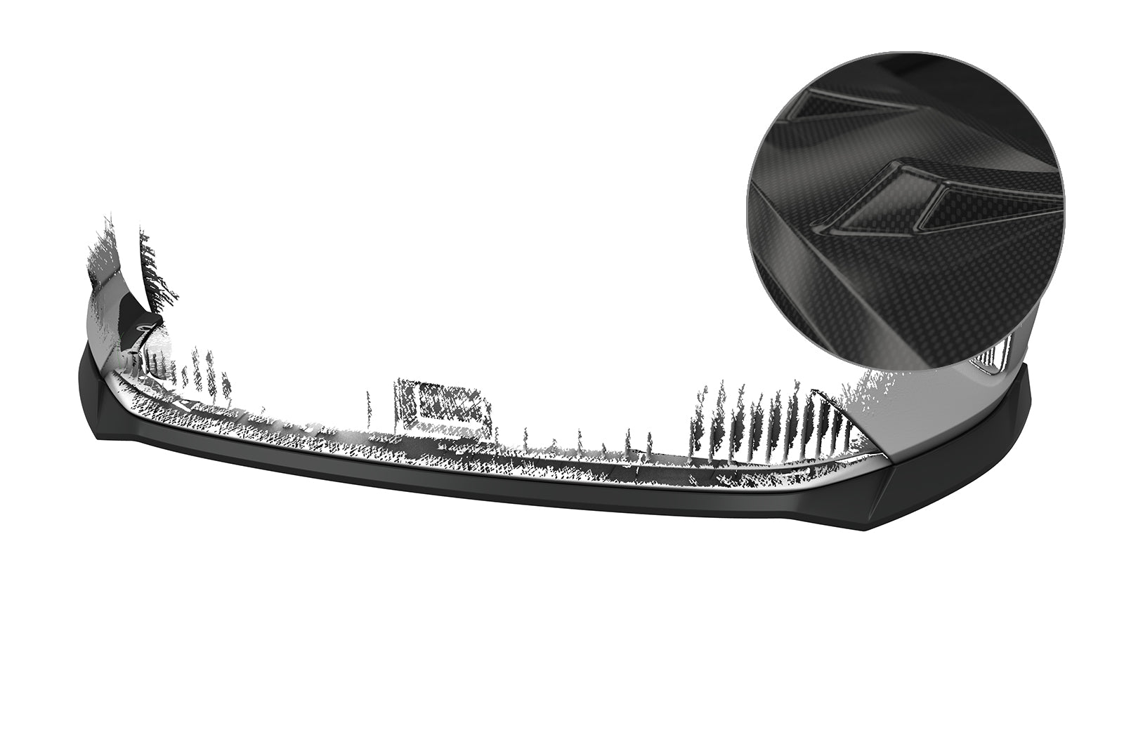CSR Frontspoiler | Cup-Spoilerlippe mit ABE für MG 5 EV CSL807-C Carbon Look Hochglanz (keine Lackierung erforderlich)