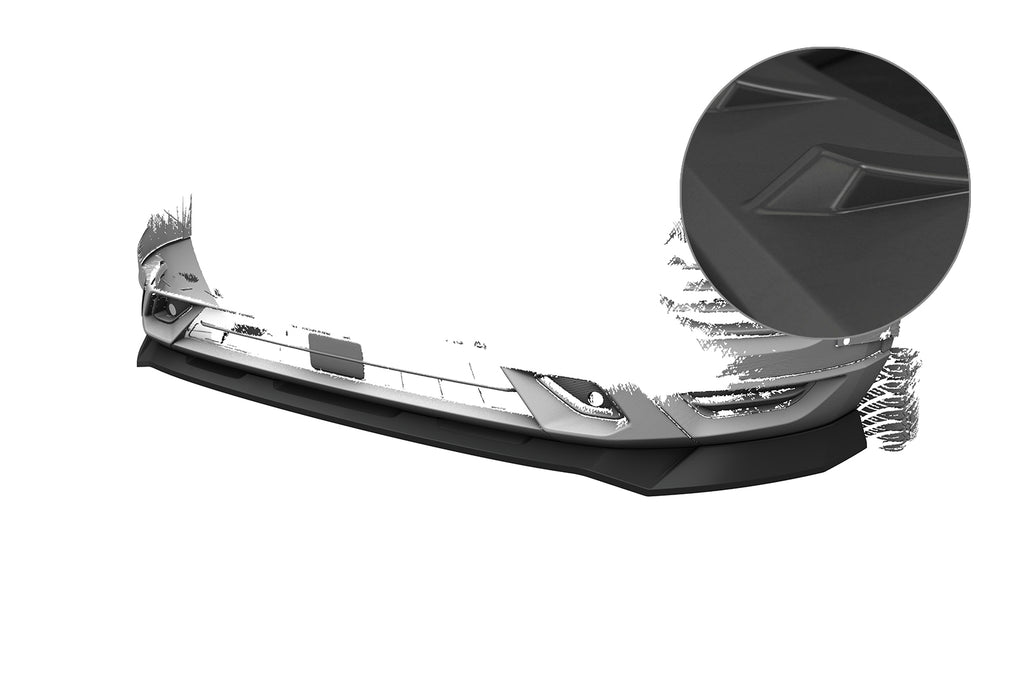 CSR Frontspoiler | Cup-Spoilerlippe mit ABE für Seat Ateca (Typ 5FP, KH7) FR CSL808-L Unlackiert roh (Lackierung erforderlich)