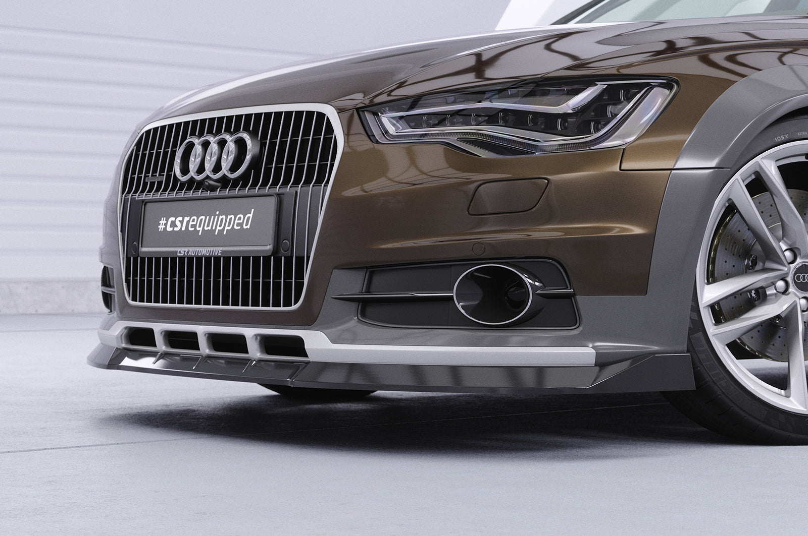 CSR Frontspoiler | Cup-Spoilerlippe mit ABE für Audi A6 C7 (Typ 4G) Allroad CSL809