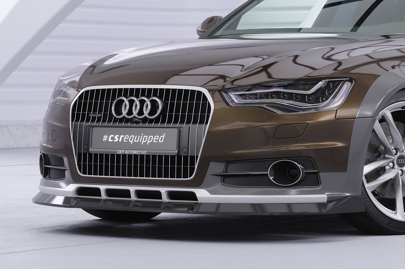 CSR Frontspoiler | Cup-Spoilerlippe mit ABE für Audi A6 C7 (Typ 4G) Allroad CSL809