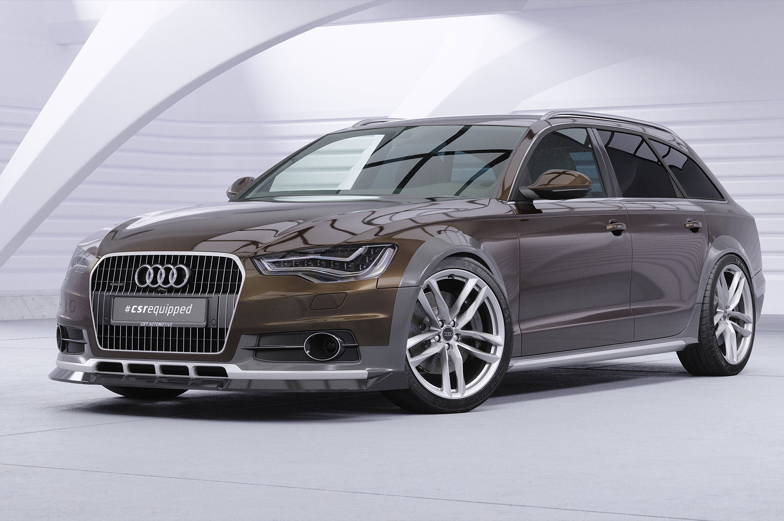 CSR Frontspoiler | Cup-Spoilerlippe mit ABE für Audi A6 C7 (Typ 4G) Allroad CSL809