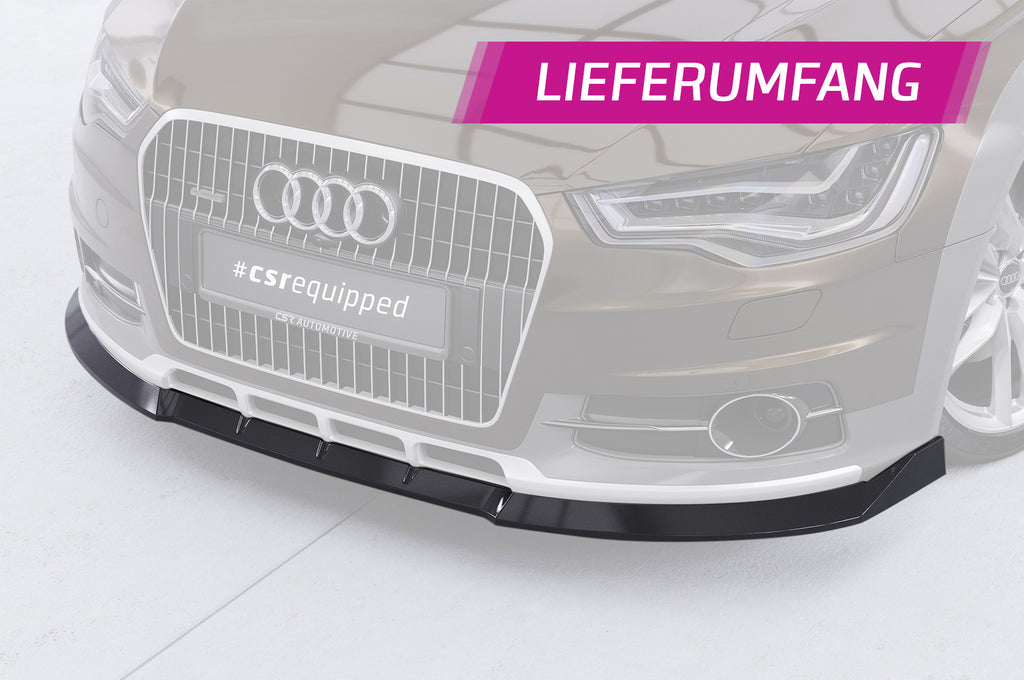 CSR Frontspoiler | Cup-Spoilerlippe mit ABE für Audi A6 C7 (Typ 4G) Allroad CSL809