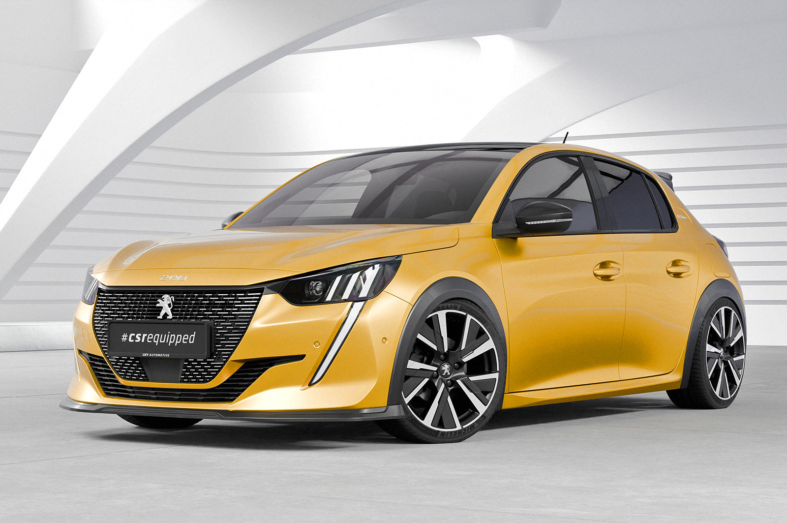 CSR Frontspoiler | Cup-Spoilerlippe mit ABE für Peugeot 208 II GT / GT-Line CSL811