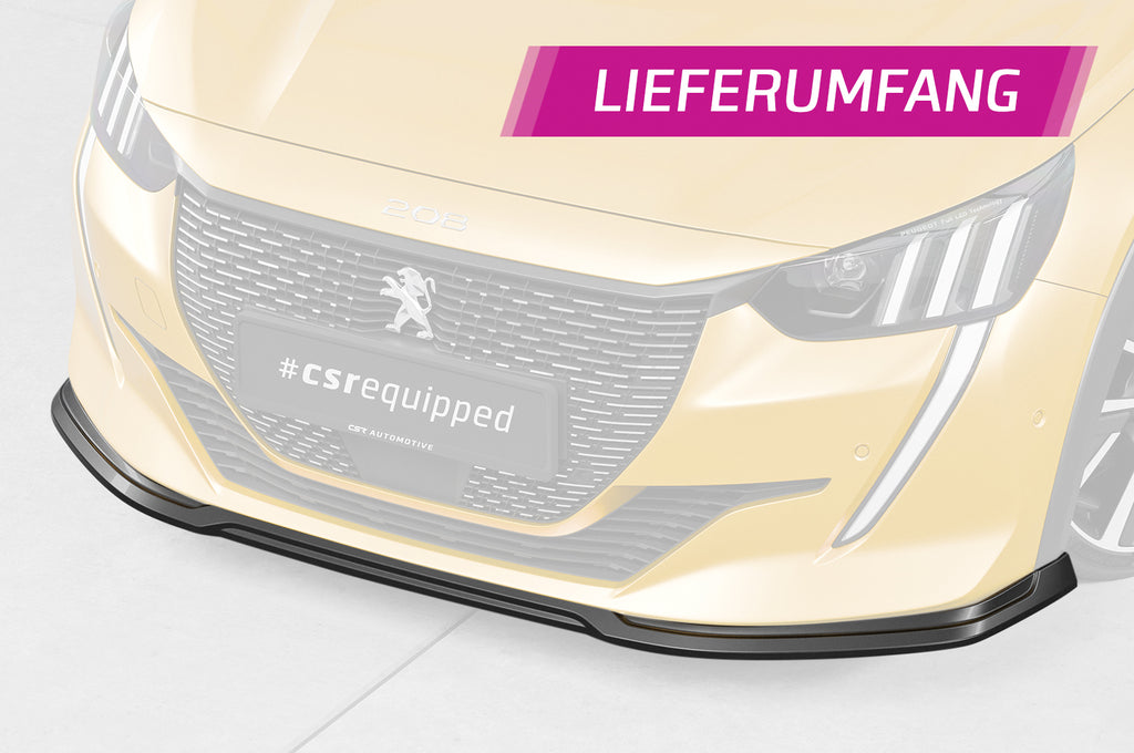 CSR Frontspoiler | Cup-Spoilerlippe mit ABE für Peugeot 208 II GT / GT-Line CSL811