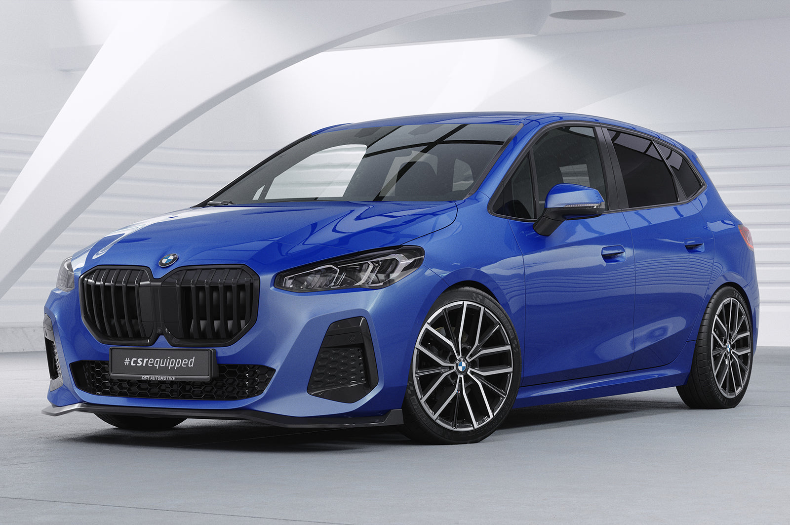 CSR Frontspoiler | Cup-Spoilerlippe mit ABE für BMW 2er U06 Active Tourer CSL821