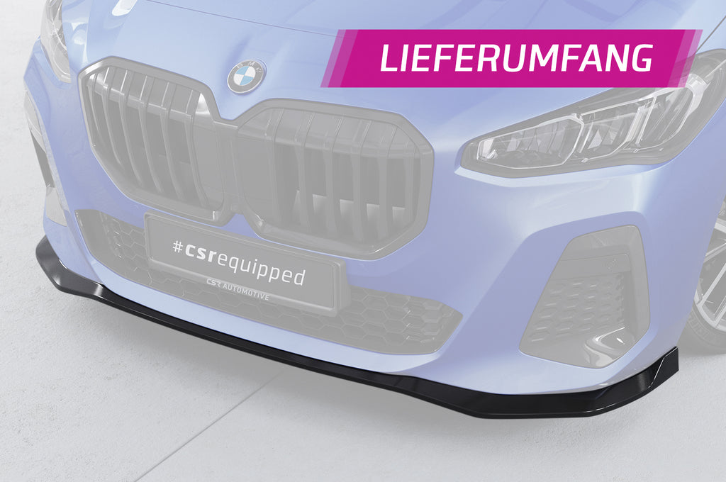 CSR Frontspoiler | Cup-Spoilerlippe mit ABE für BMW 2er U06 Active Tourer CSL821