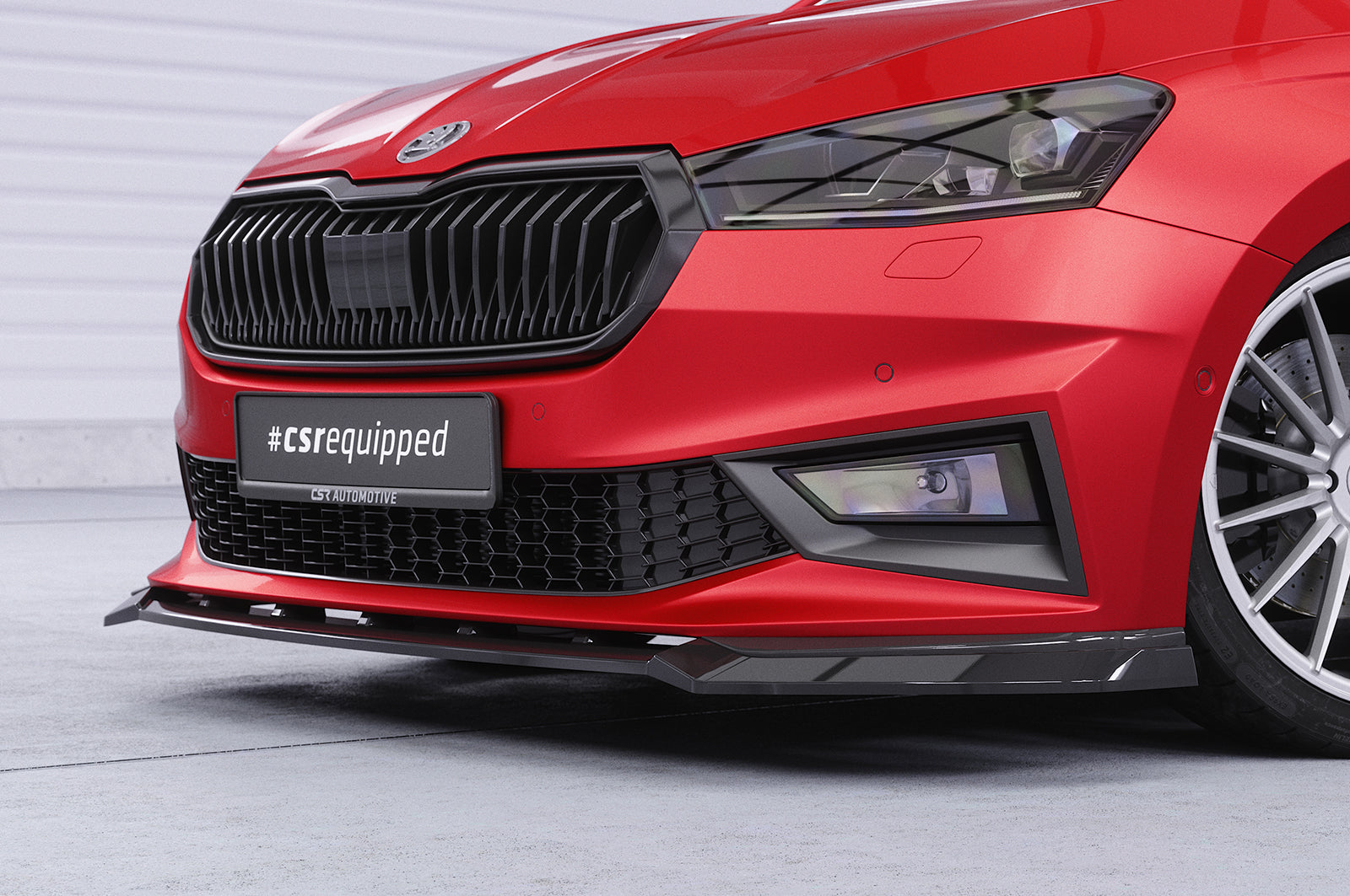 CSR Frontspoiler | Cup-Spoilerlippe mit ABE für Skoda Fabia 4 Monte Carlo CSL829
