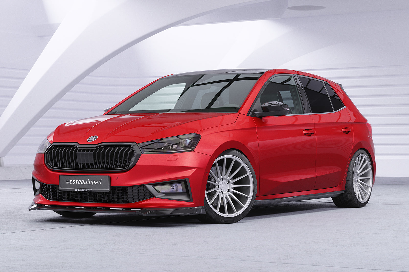 CSR Frontspoiler | Cup-Spoilerlippe mit ABE für Skoda Fabia 4 Monte Carlo CSL829