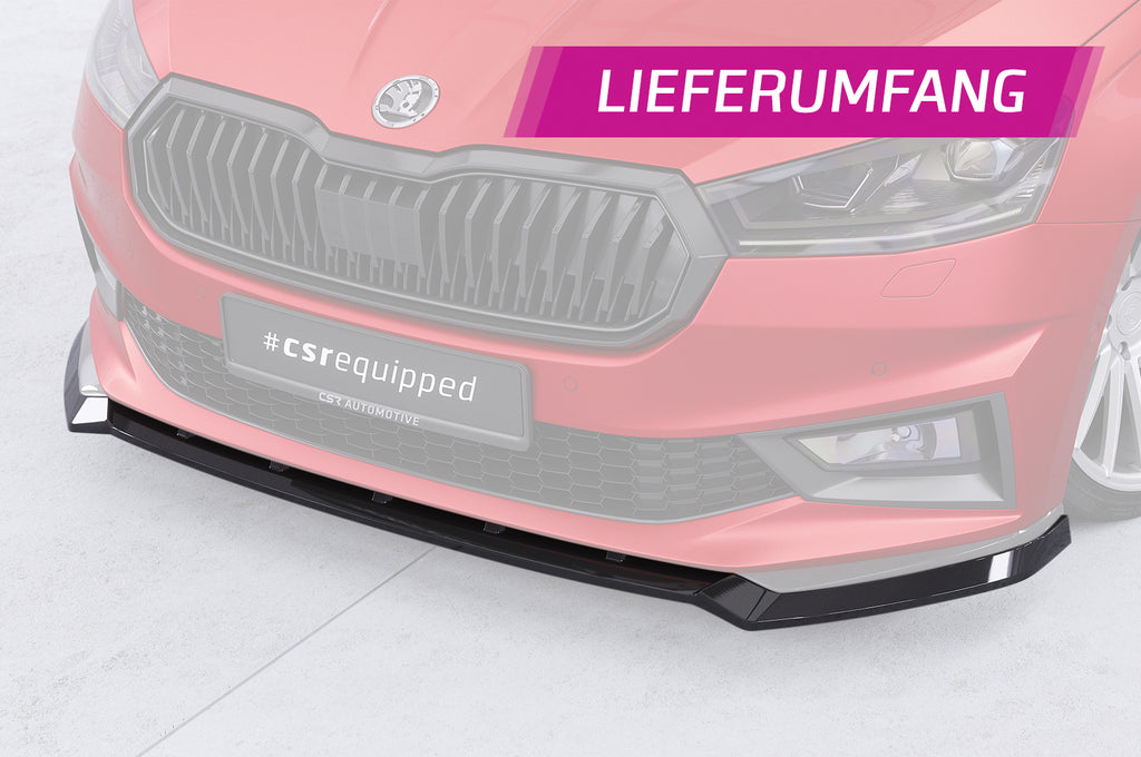 CSR Frontspoiler | Cup-Spoilerlippe mit ABE für Skoda Fabia 4 Monte Carlo CSL829