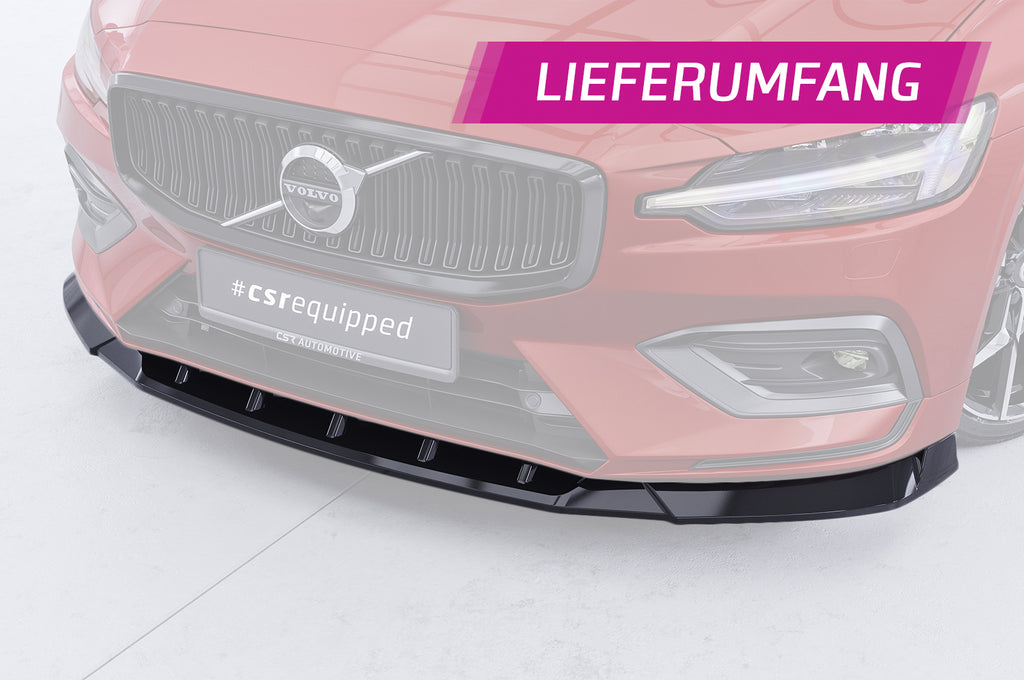 CSR Frontspoiler | Cup-Spoilerlippe mit ABE für Volvo S60 (3. Gen) / V60 (2. Gen) CSL830