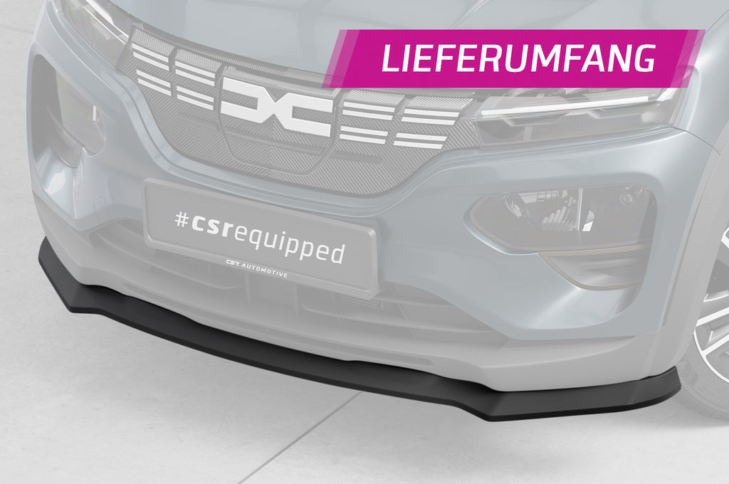 CSR Frontspoiler | Cup-Spoilerlippe mit ABE für Dacia Spring Electric CSL843