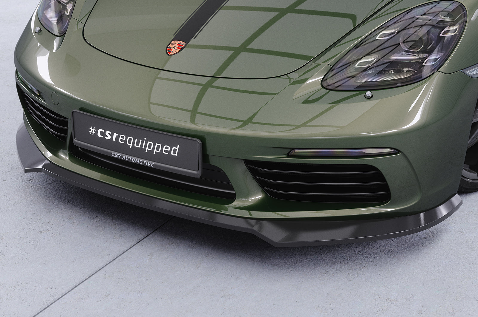 CSR Frontspoiler | Cup-Spoilerlippe mit ABE für Porsche 718 Boxster 982 / 718 Cayman 982 CSL853