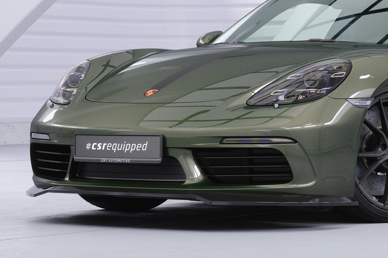 CSR Frontspoiler | Cup-Spoilerlippe mit ABE für Porsche 718 Boxster 982 / 718 Cayman 982 CSL853