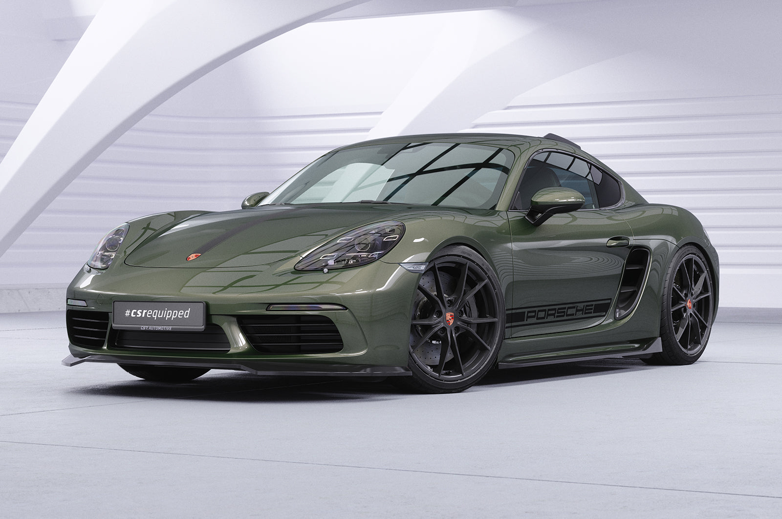 CSR Frontspoiler | Cup-Spoilerlippe mit ABE für Porsche 718 Boxster 982 / 718 Cayman 982 CSL853