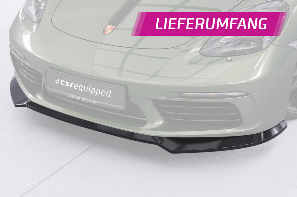 CSR Frontspoiler | Cup-Spoilerlippe mit ABE für Porsche 718 Boxster 982 / 718 Cayman 982 CSL853