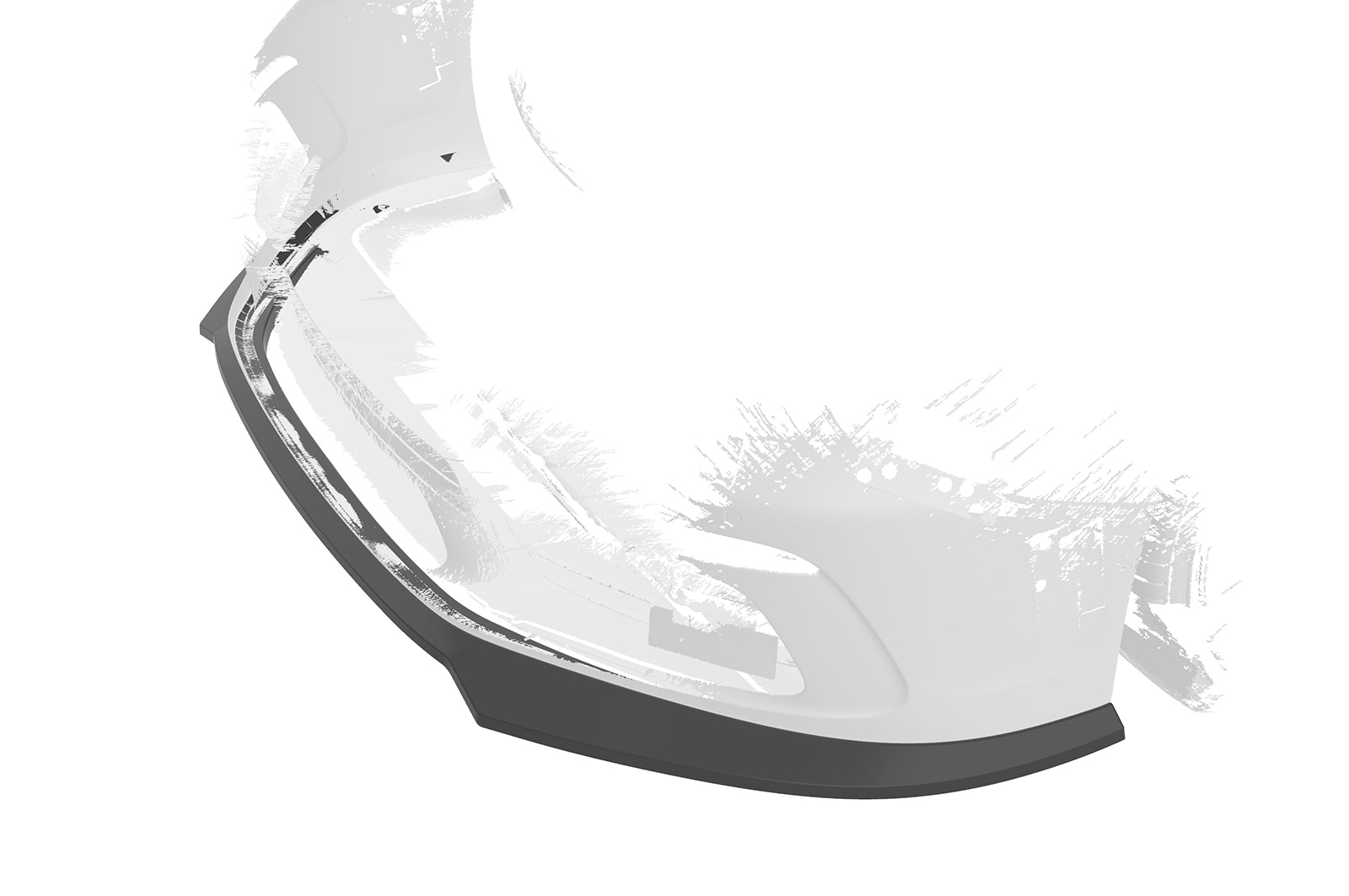 CSR Frontspoiler | Cup-Spoilerlippe mit ABE für Porsche 718 Boxster 982 / 718 Cayman 982 CSL853-L Unlackiert roh (Lackierung erforderlich)