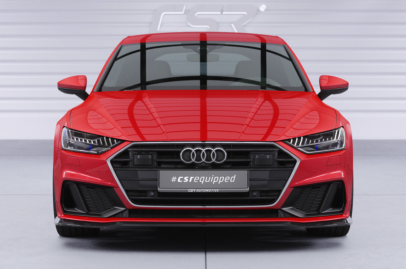 CSR Frontspoiler | Cup-Spoilerlippe mit ABE für Audi A7 / S7 C8 (Typ 4K/F2) CSL868-S Strukturiert schwarz matt (keine Lackierung erforderlich)