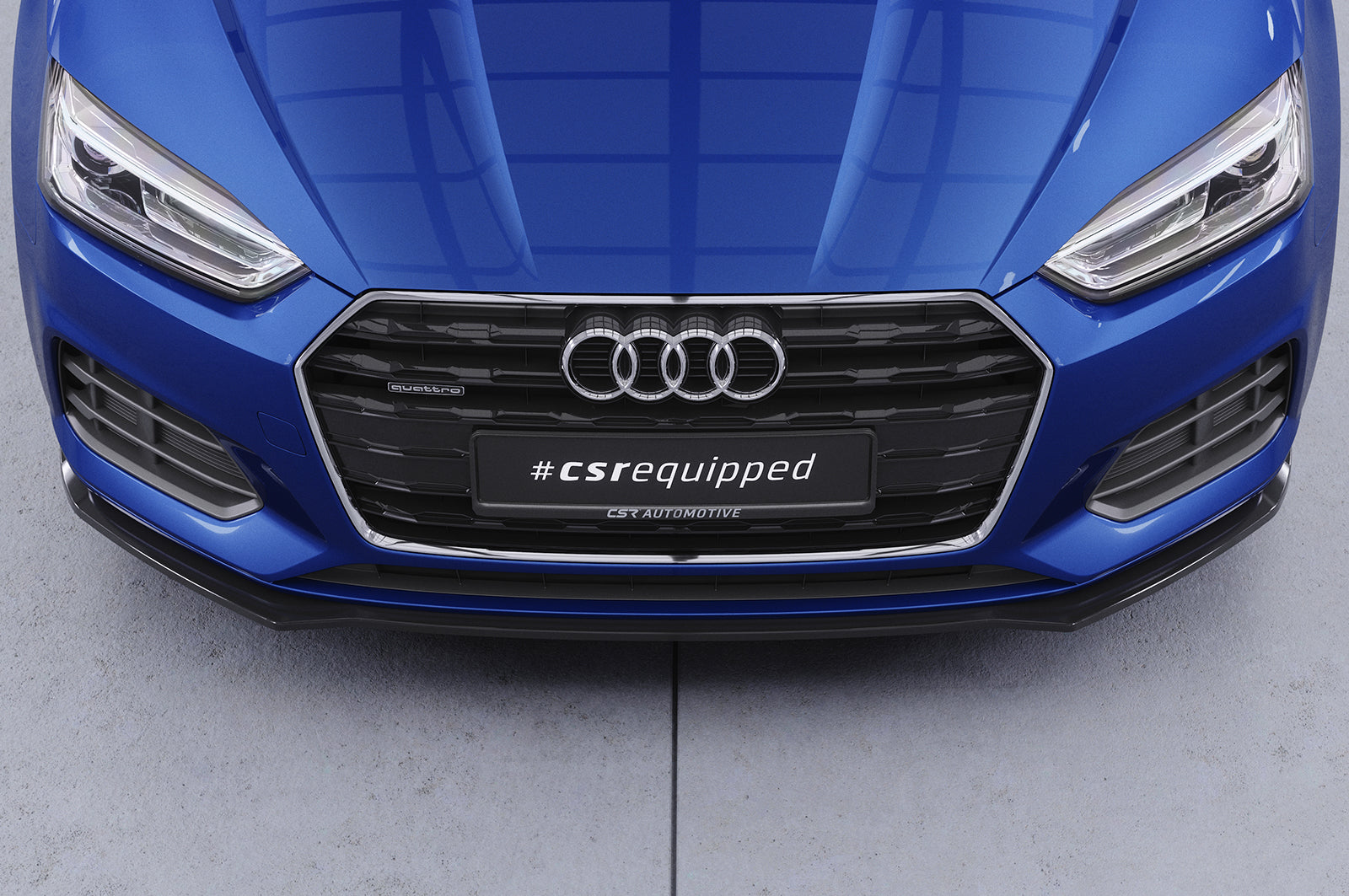 CSR Frontspoiler | Cup-Spoilerlippe mit ABE für Audi A5 (F5) CSL873-G Glossy schwarz Hochglanz (keine Lackierung erforderlich)
