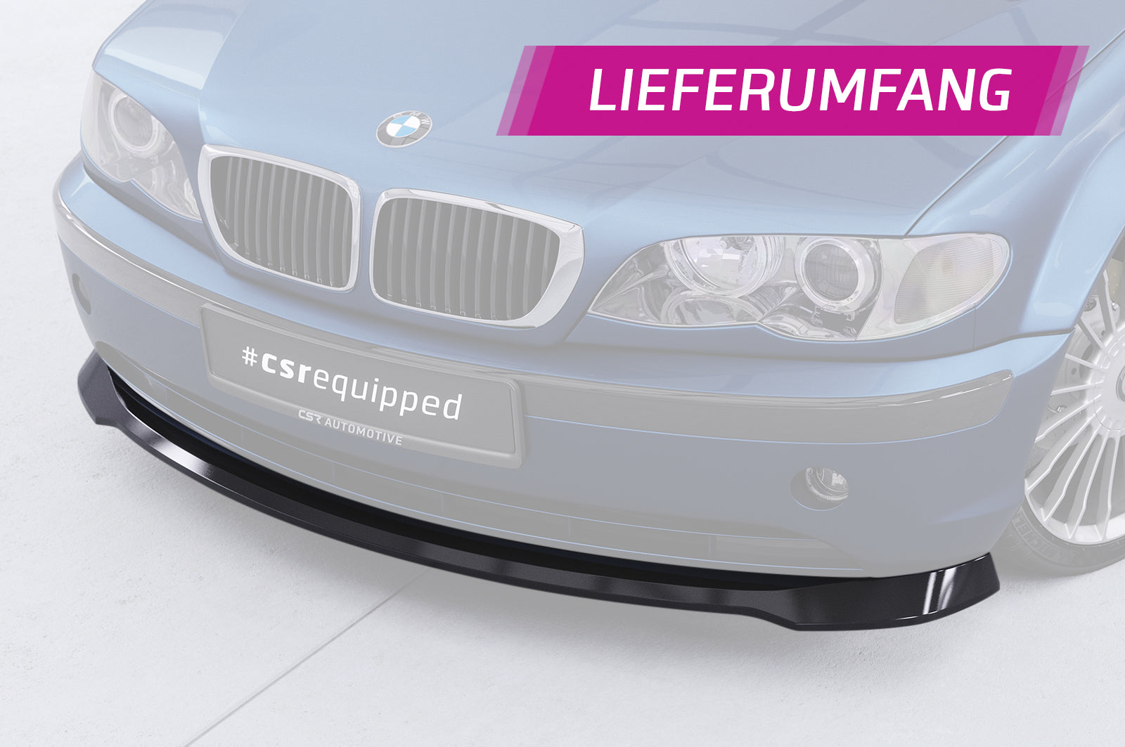 CSR Frontspoiler | Cup-Spoilerlippe mit ABE für BMW 3er E46 Limo / Touring CSL878