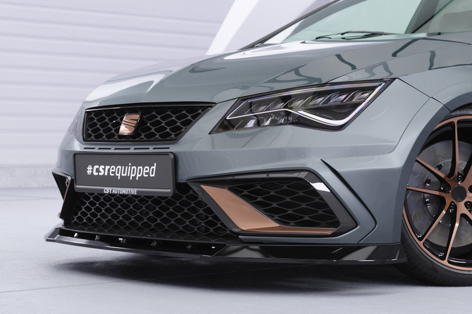 CSR Frontspoiler | Cup-Spoilerlippe mit ABE für Seat Leon 3 (Typ 5F) Cupra R  CSL885