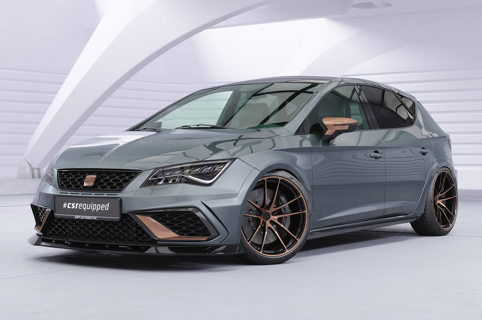 CSR Frontspoiler | Cup-Spoilerlippe mit ABE für Seat Leon 3 (Typ 5F) Cupra R  CSL885