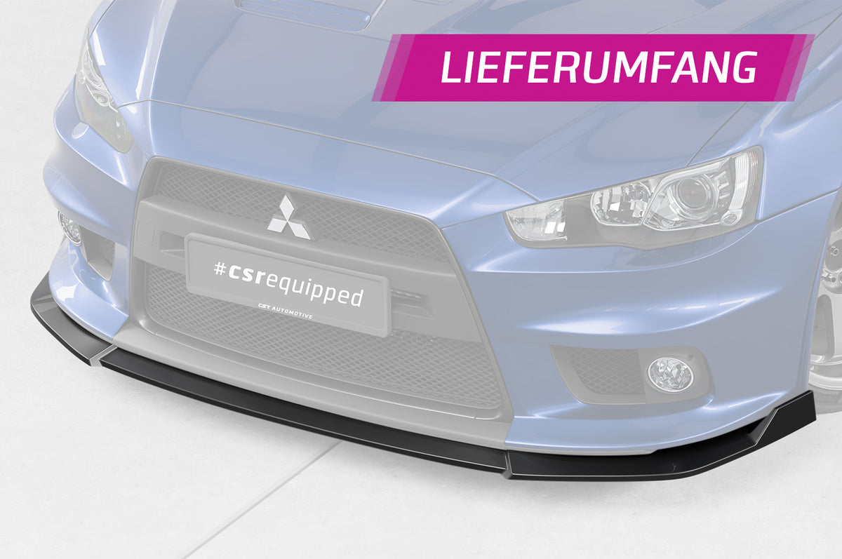 CSR Frontspoiler | Cup-Spoilerlippe mit ABE für Mitsubishi Lancer Evolution X CSL887