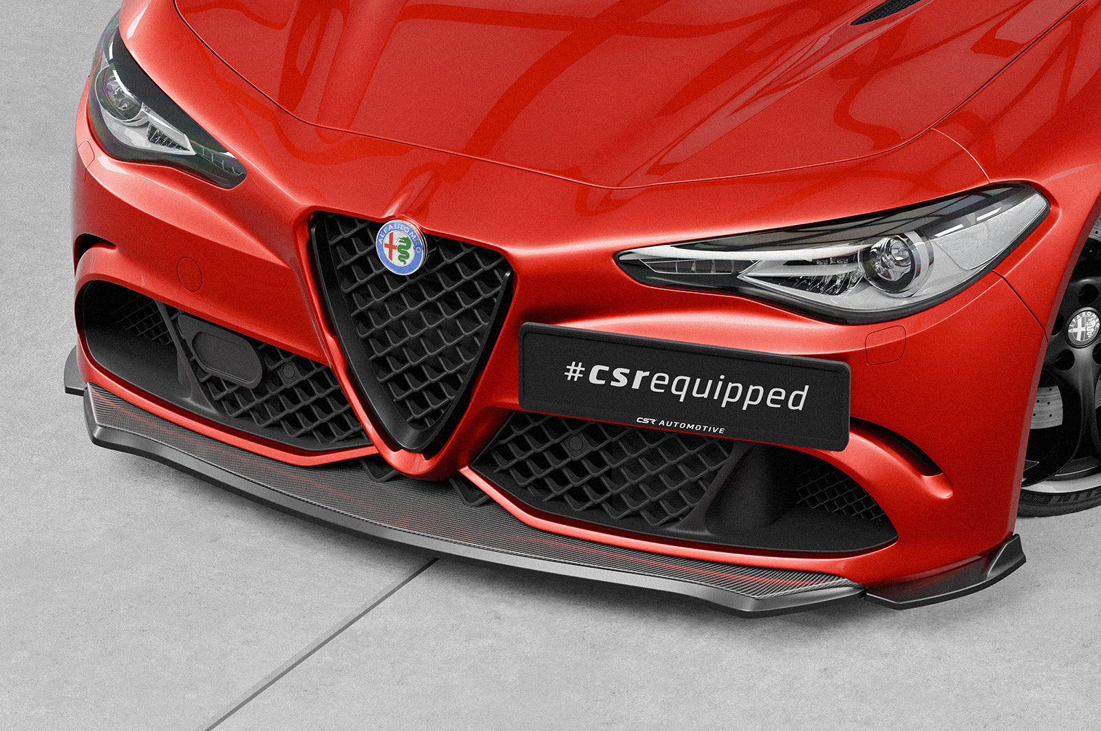 CSR Frontspoiler | Cup-Spoilerlippe mit ABE für Alfa Romeo Giulia Quadrifoglio CSL902