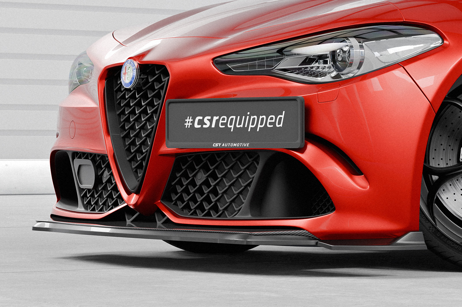 CSR Frontspoiler | Cup-Spoilerlippe mit ABE für Alfa Romeo Giulia Quadrifoglio CSL902