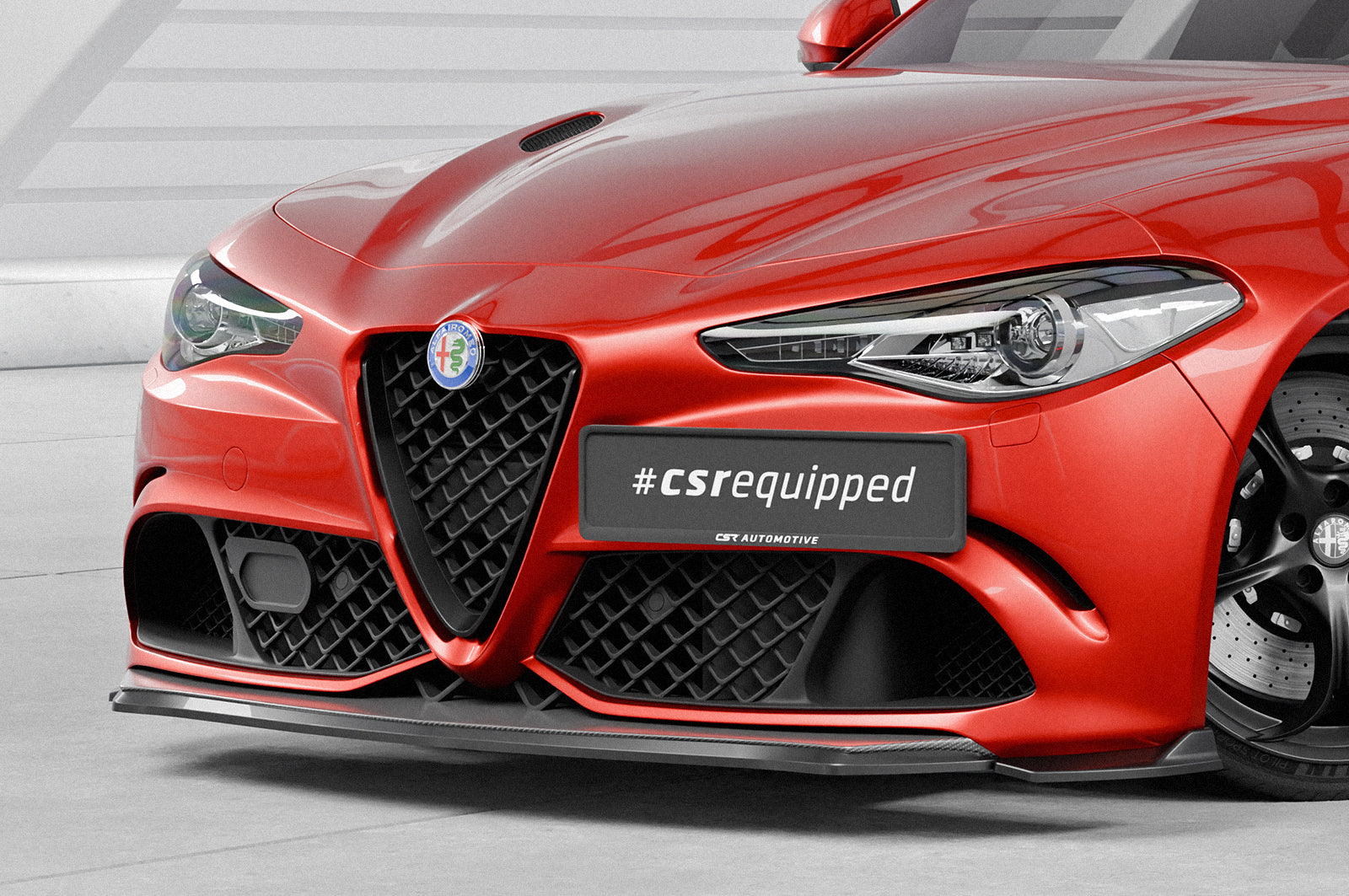 CSR Frontspoiler | Cup-Spoilerlippe mit ABE für Alfa Romeo Giulia Quadrifoglio CSL902