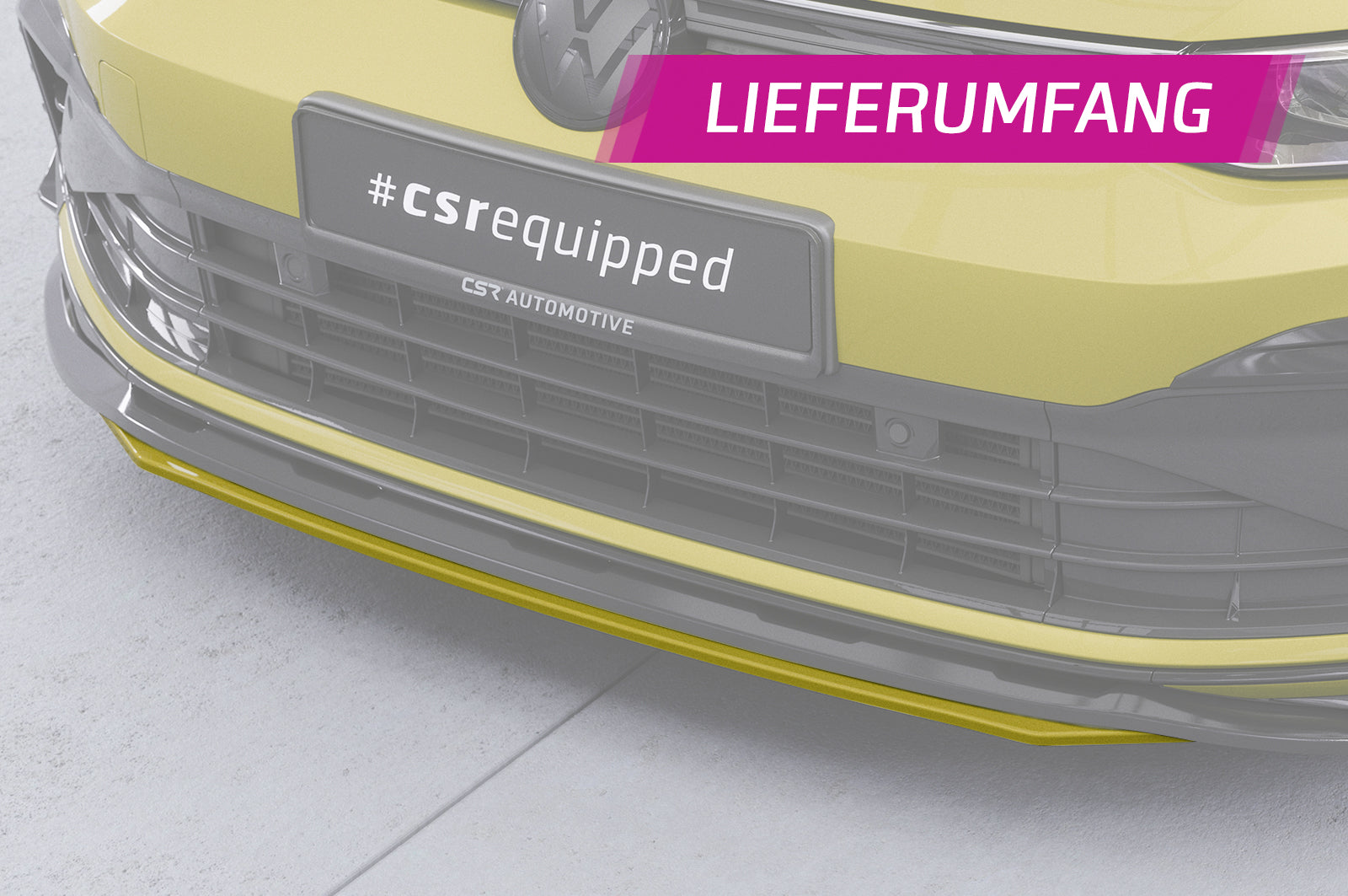 CSR Frontspoiler | Cup-Spoilerlippe mit ABE für VW Golf 8 CSL903