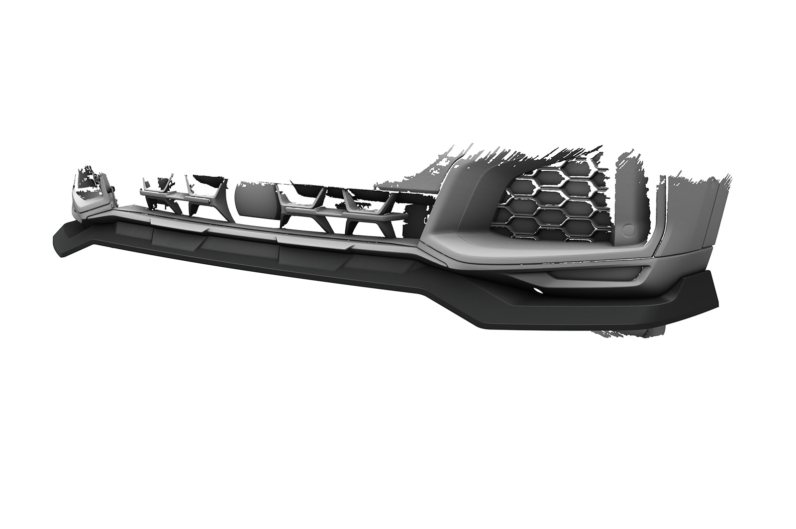 CSR Frontspoiler | Cup-Spoilerlippe mit ABE für BMW X6 (G06) Basis CSL909-G Glossy schwarz Hochglanz (keine Lackierung erforderlich)