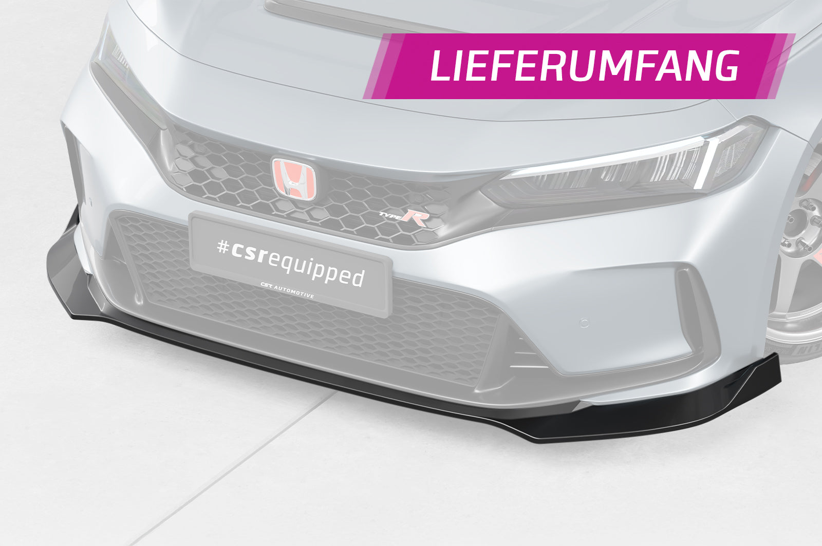 CSR Frontspoiler | Cup-Spoilerlippe mit ABE für Honda Civic (FL5) Type R CSL911