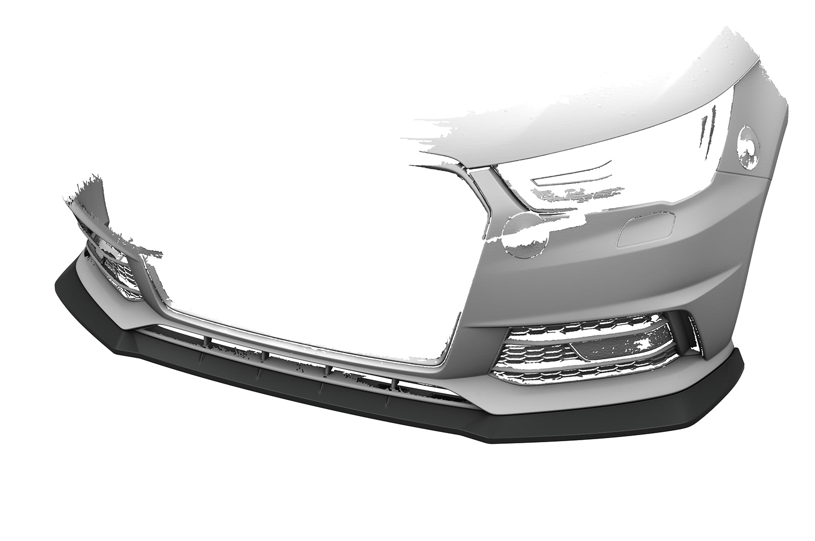 CSR Frontspoiler | Cup-Spoilerlippe mit ABE für Audi A1 (8X) S-Line CSL919