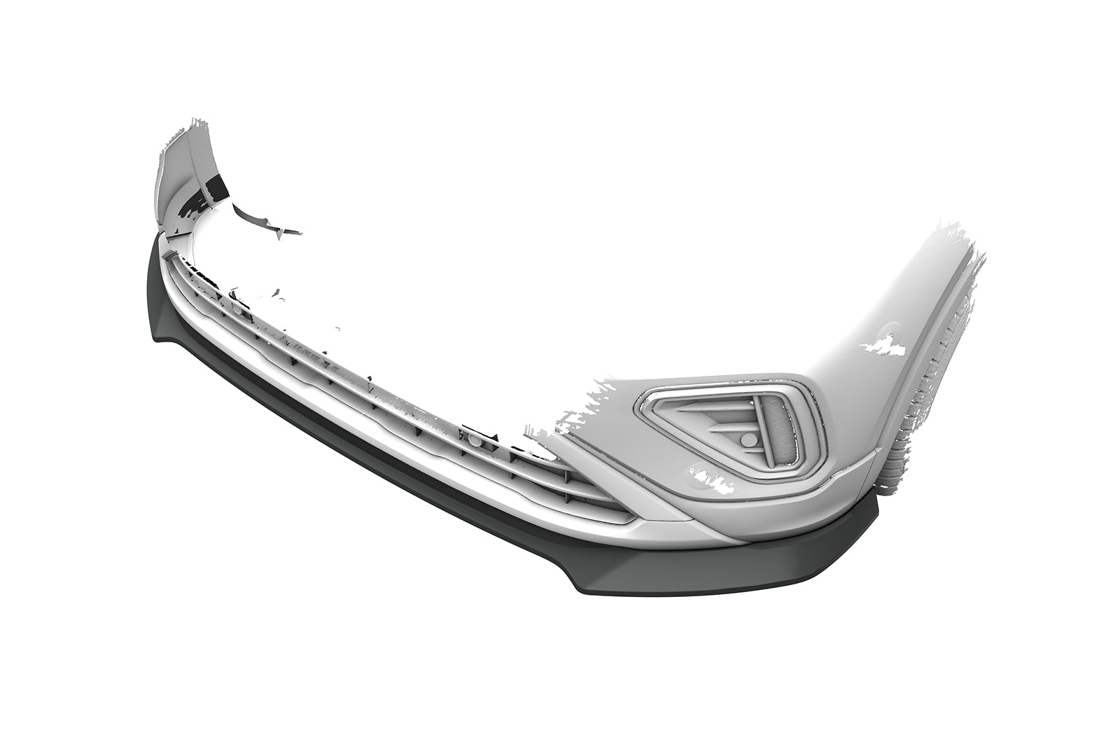 CSR Frontspoiler | Cup-Spoilerlippe mit ABE für VW T-Cross (Typ C1) CSL922-L Unlackiert roh (Lackierung erforderlich)