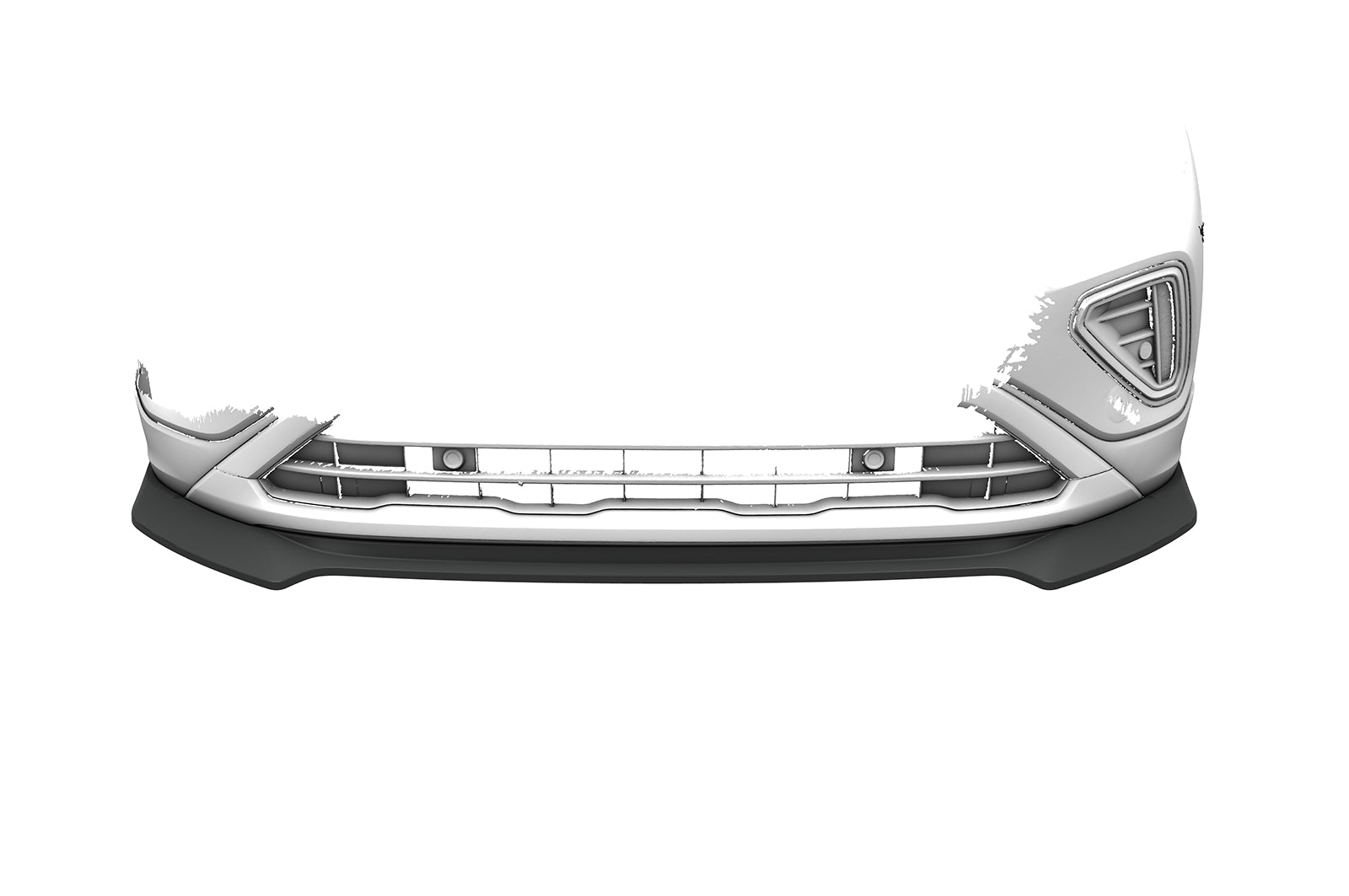 CSR Frontspoiler | Cup-Spoilerlippe mit ABE für VW T-Cross (Typ C1) CSL922-L Unlackiert roh (Lackierung erforderlich)