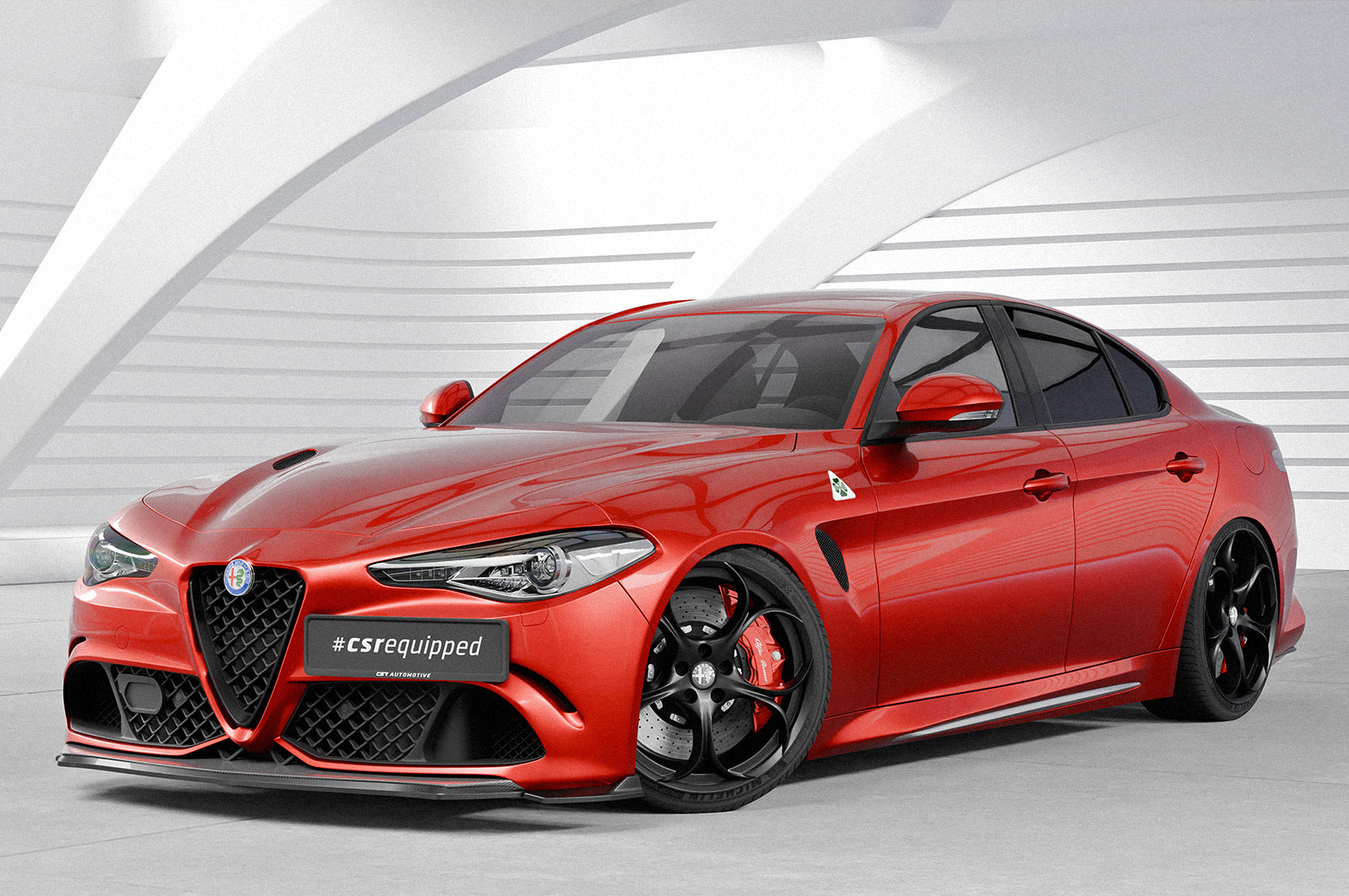 CSR Frontspoiler | Cup-Spoilerlippe mit ABE für Alfa Romeo Giulia Quadrifoglio CSL925