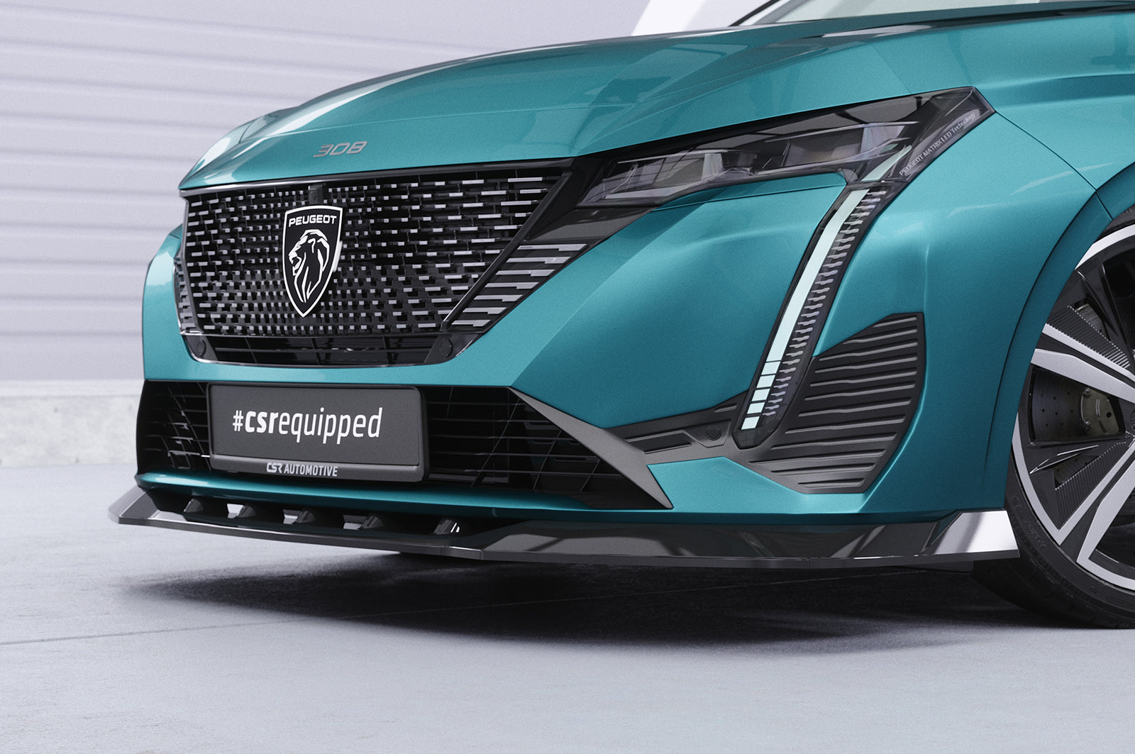 CSR Frontspoiler | Cup-Spoilerlippe mit ABE für Peugeot 308 (P51) CSL945