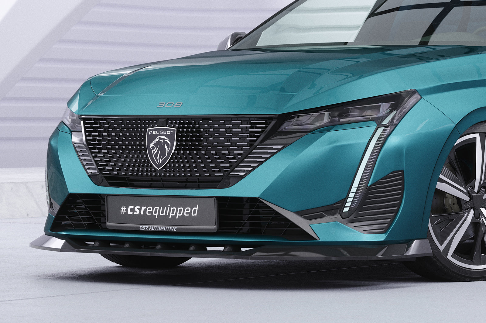 CSR Frontspoiler | Cup-Spoilerlippe mit ABE für Peugeot 308 (P51) CSL945