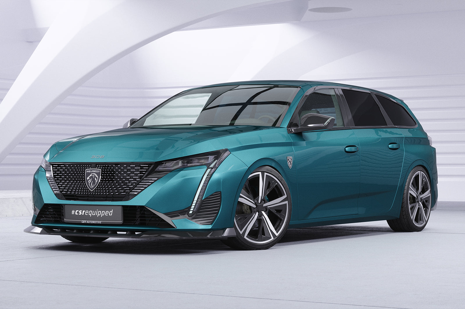 CSR Frontspoiler | Cup-Spoilerlippe mit ABE für Peugeot 308 (P51) CSL945