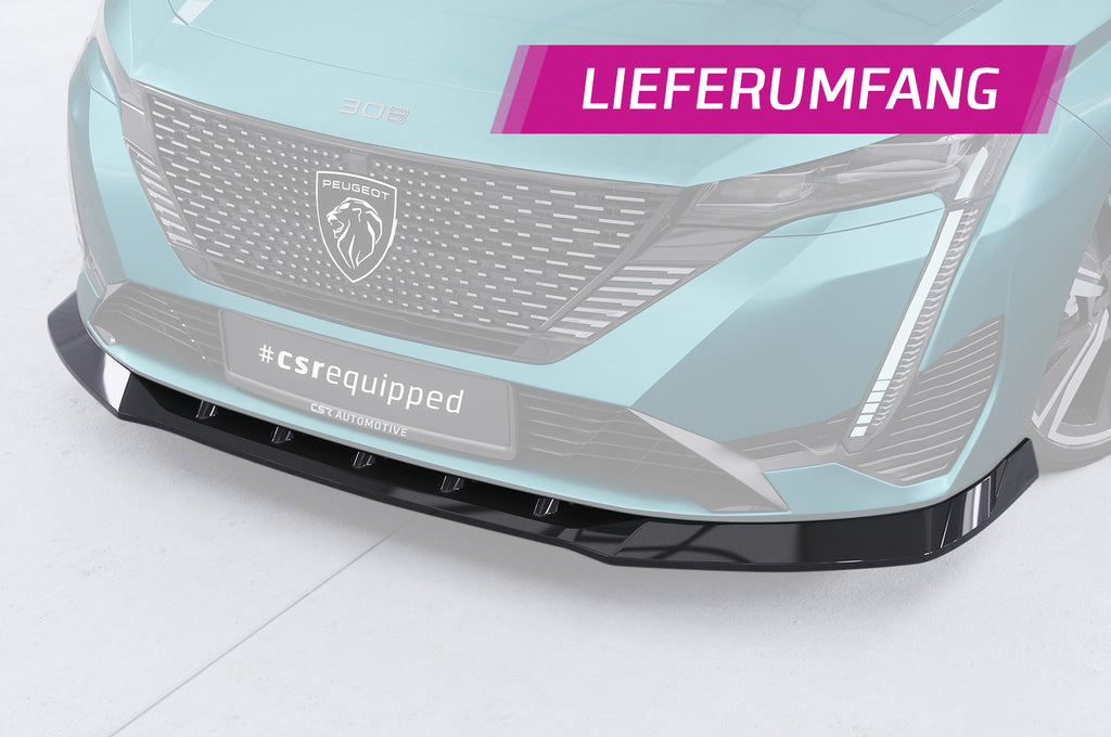 CSR Frontspoiler | Cup-Spoilerlippe mit ABE für Peugeot 308 (P51) CSL945