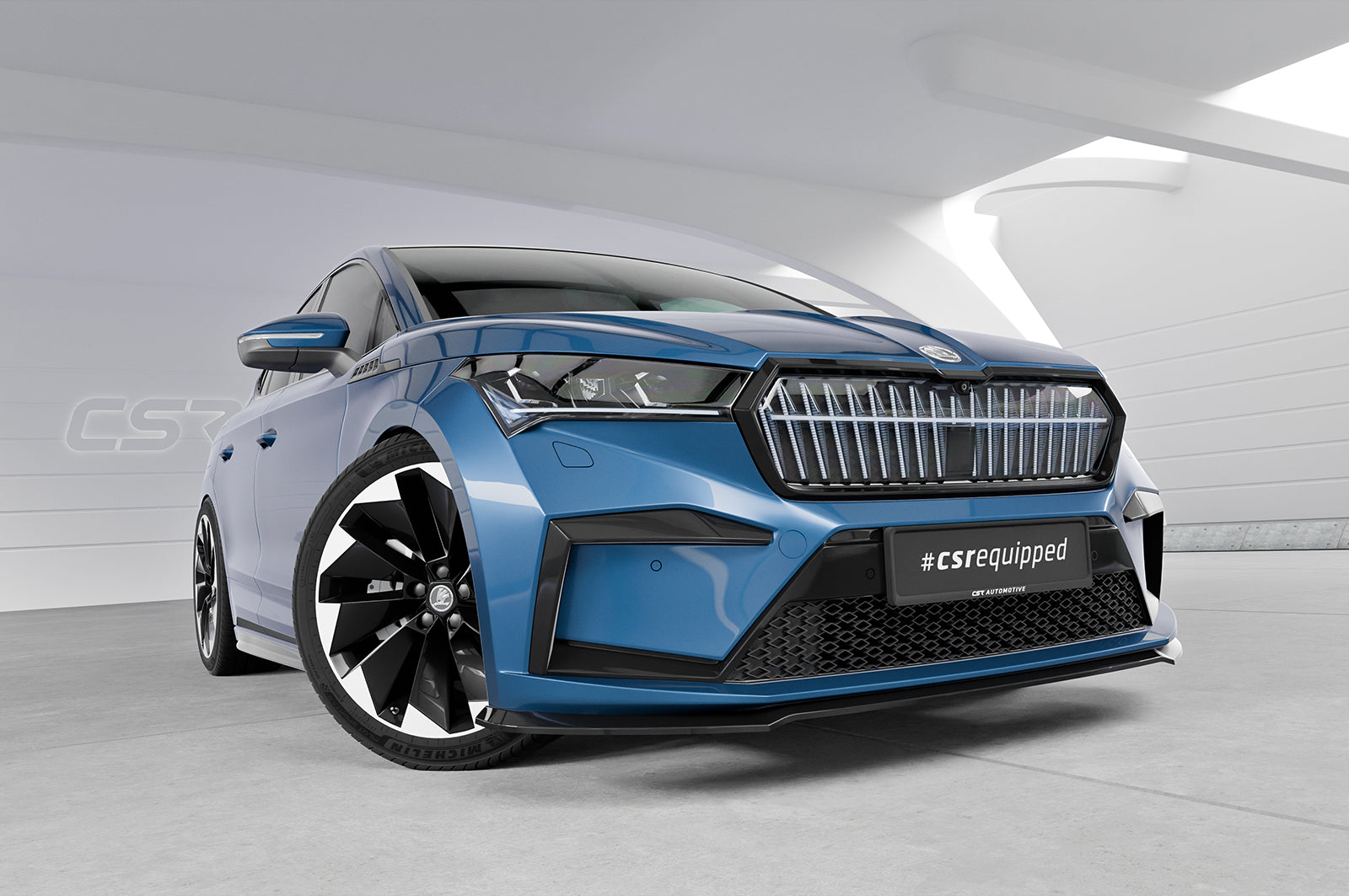 CSR Frontspoiler | Cup-Spoilerlippe mit ABE für Skoda Enyaq CSL971