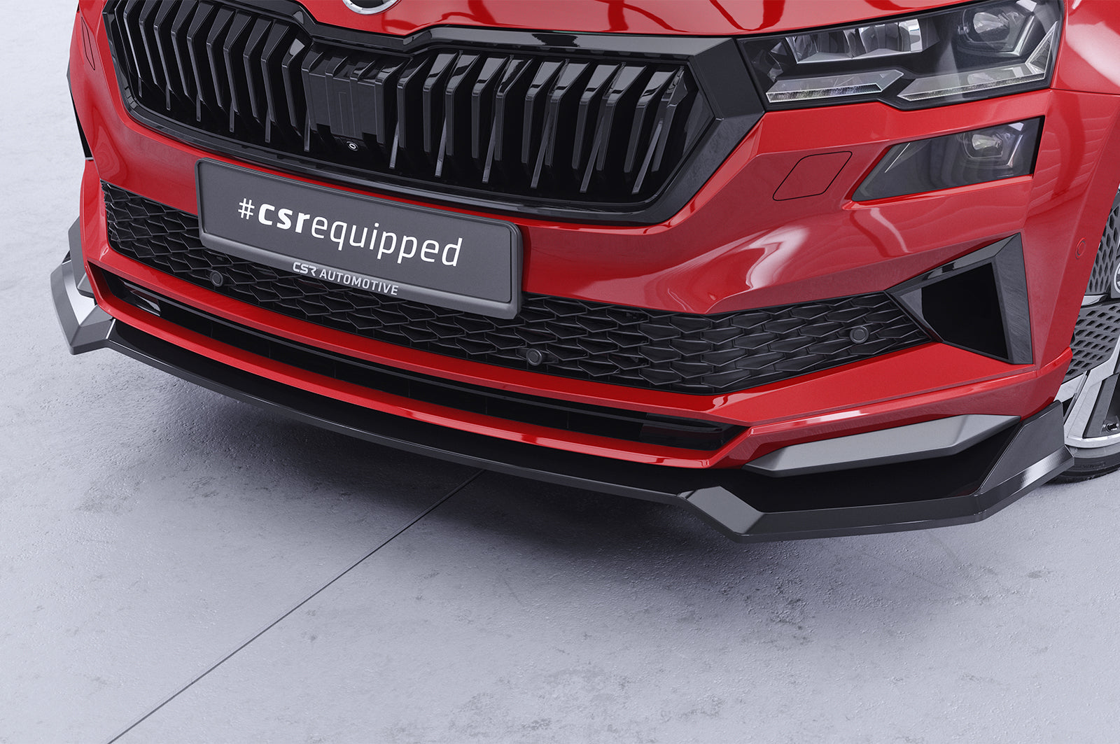 CSR Frontspoiler | Cup-Spoilerlippe mit ABE für Skoda Karoq Sportline CSL973