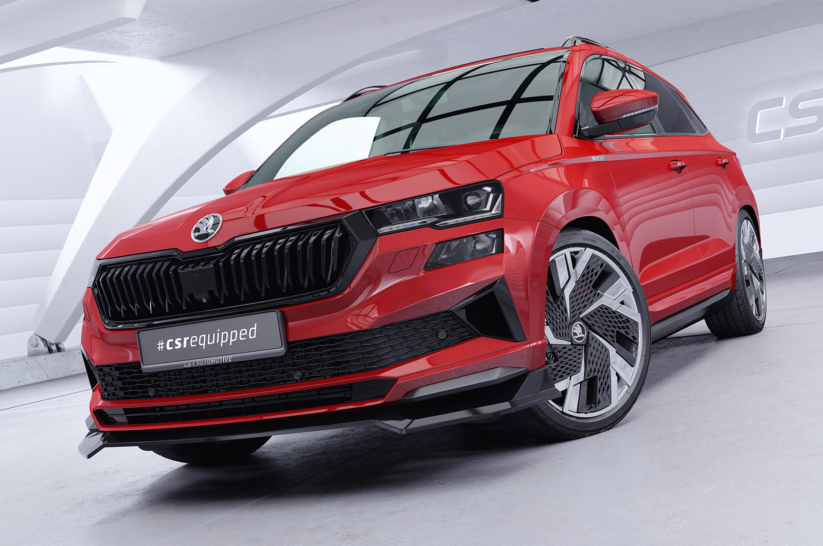 CSR Frontspoiler | Cup-Spoilerlippe mit ABE für Skoda Karoq Sportline CSL973