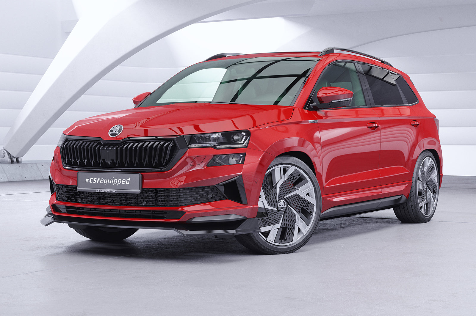 CSR Frontspoiler | Cup-Spoilerlippe mit ABE für Skoda Karoq Sportline CSL973