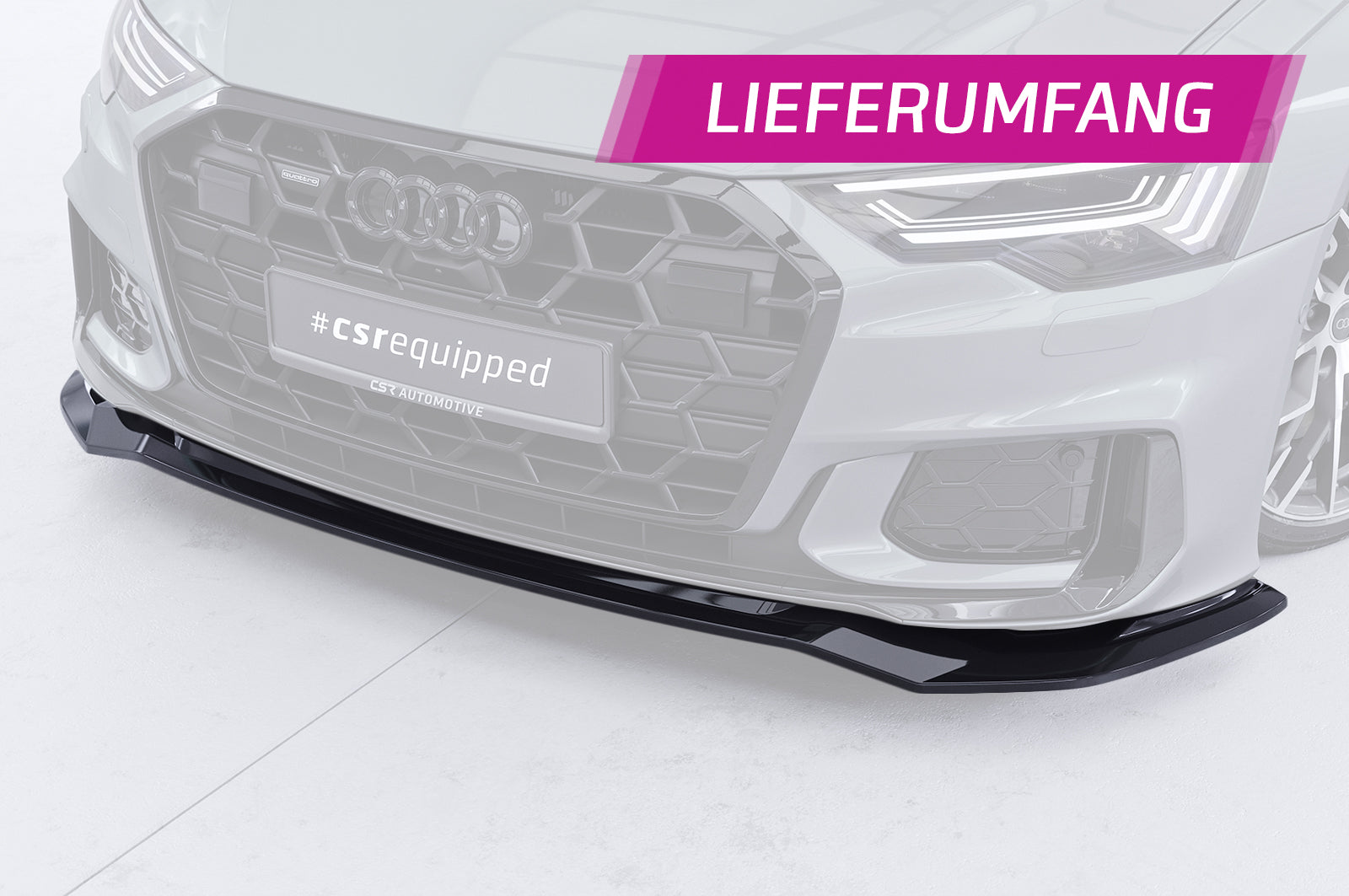 CSR Frontspoiler | Cup-Spoilerlippe mit ABE für Audi A6 / S6 C8 (Typ 4A) CSL976