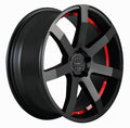 CORSPEED CHALLENGE Mattblack Puresports / undercut Color Trim rot 10.5x21 ET19 112