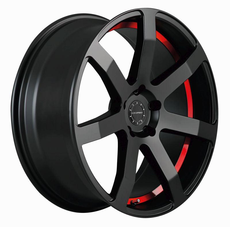 CORSPEED CHALLENGE Mattblack Puresports / undercut Color Trim rot 10.5x21 ET35 120
