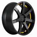 CORSPEED CHALLENGE Mattblack Puresports / undercut Color Trim gelb 10x20 ET20 112
